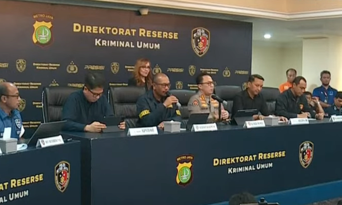 Konferensi pers hasil penyelidikan kematian Arya Daru