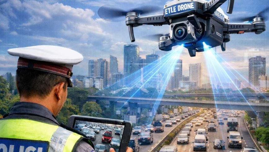 ETLE Drone Resmi Beroperasi