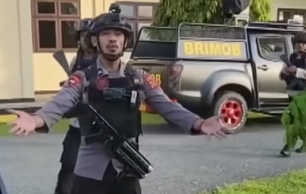 Oknum Brimob Terduga Penganiaya Pelajar