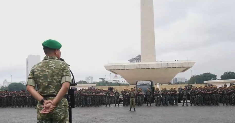 Pengamanan di Monas